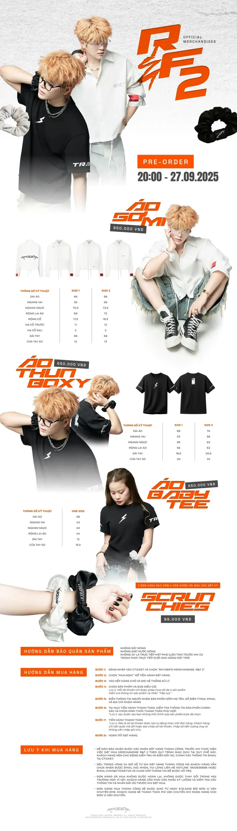 [Pre-order] RHYDER's Merchandise: R&F 2 | CTicket