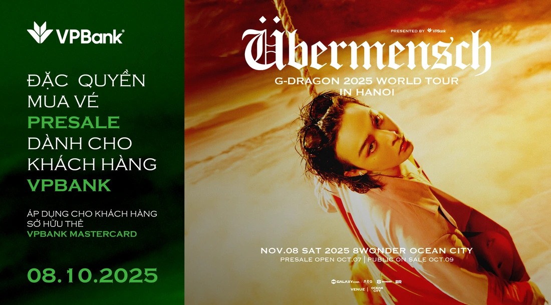 G-DRAGON 2025 WORLD TOUR [Übermensch] IN HANOI, presented by